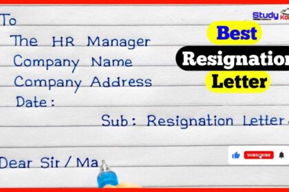 RESIGNATION LETTER IN HINDI